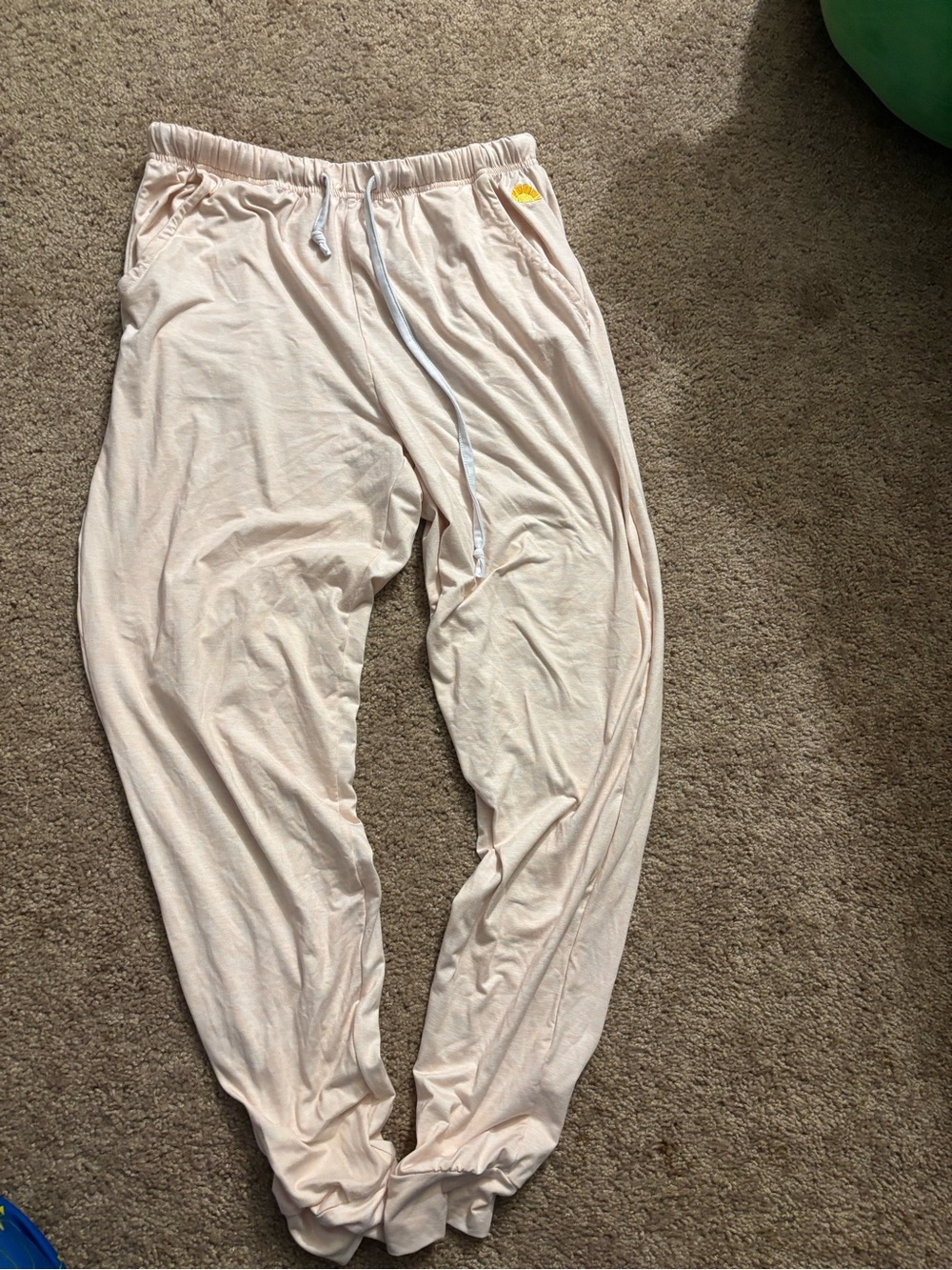C&C California Pale Pink Lounge Joggers with Drawstring